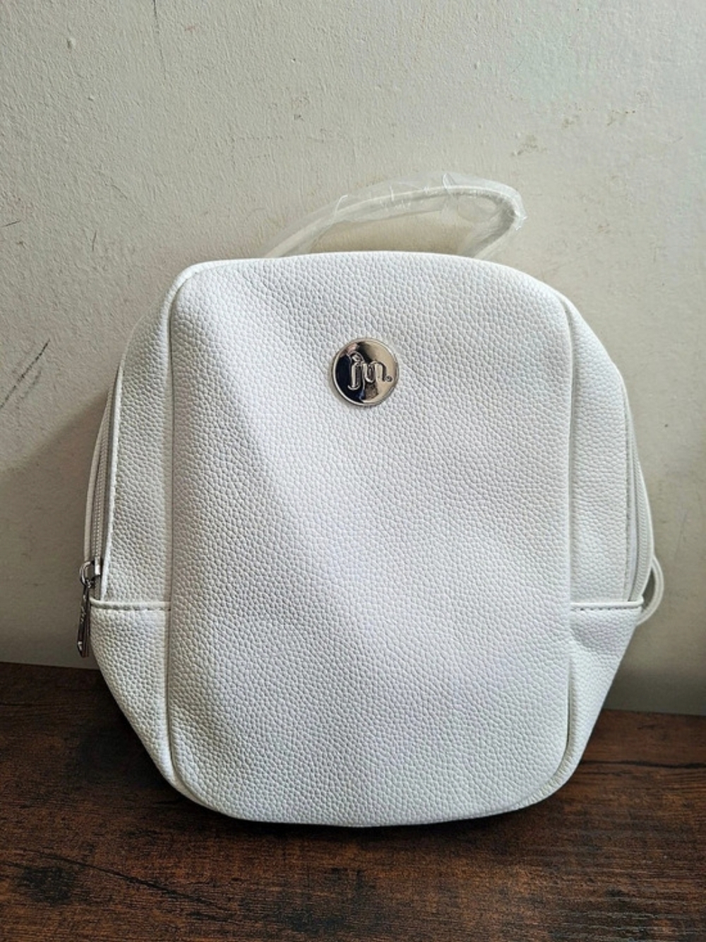 jm White Backpack NWT